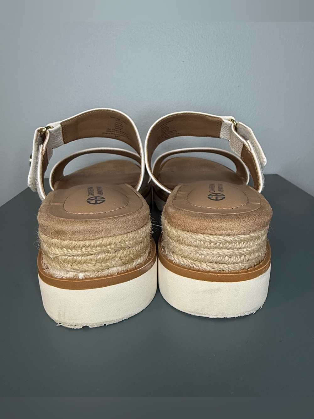‼️NOT FOR SALE‼️Gianni Bernini Wedge Sandals Comfort Footbed - Picture 3 of 9